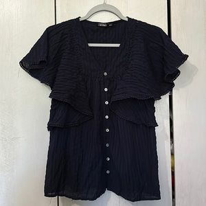 Boutique raffled blouse